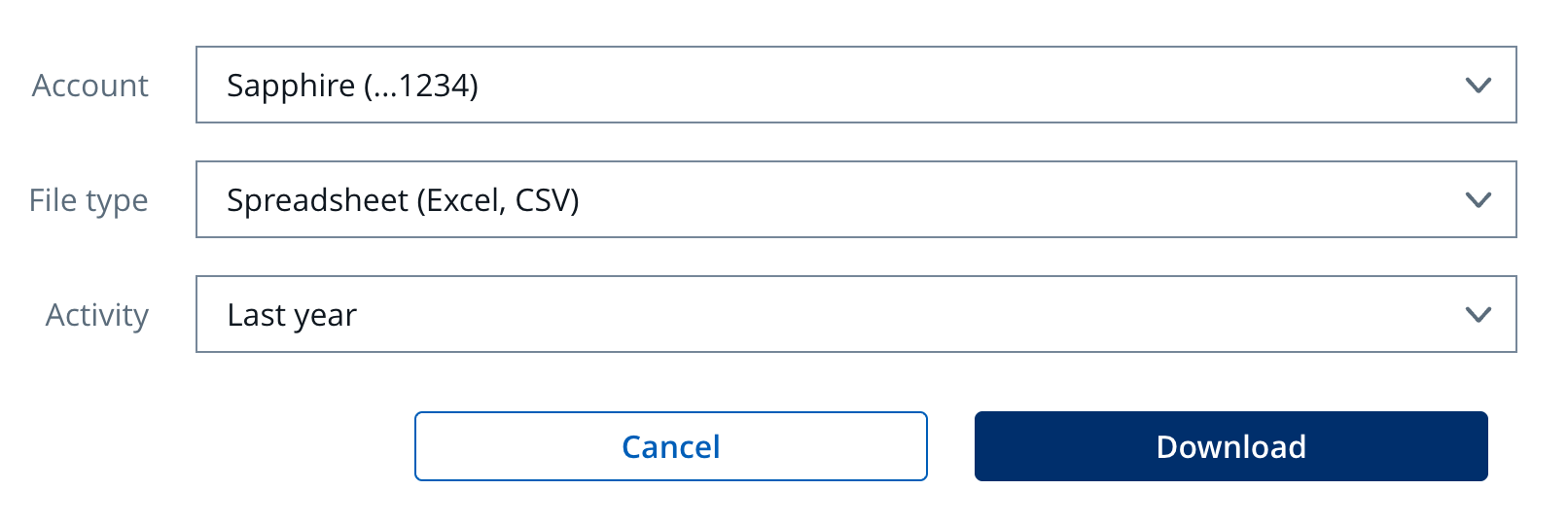 Export transaction history as CSV